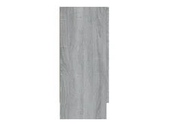 Vitrina madera contrachapada gris Sonoma 120x30,5x70 cm ES861533