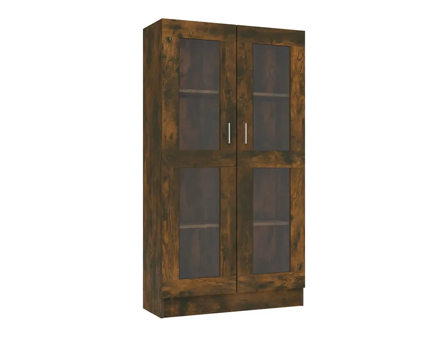 Vitrina madera contrachapada roble ahumado 82,5x30,5x150 cm
