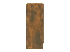 Vitrina madera contrachapada roble ahumado 82,5x30,5x80 cm