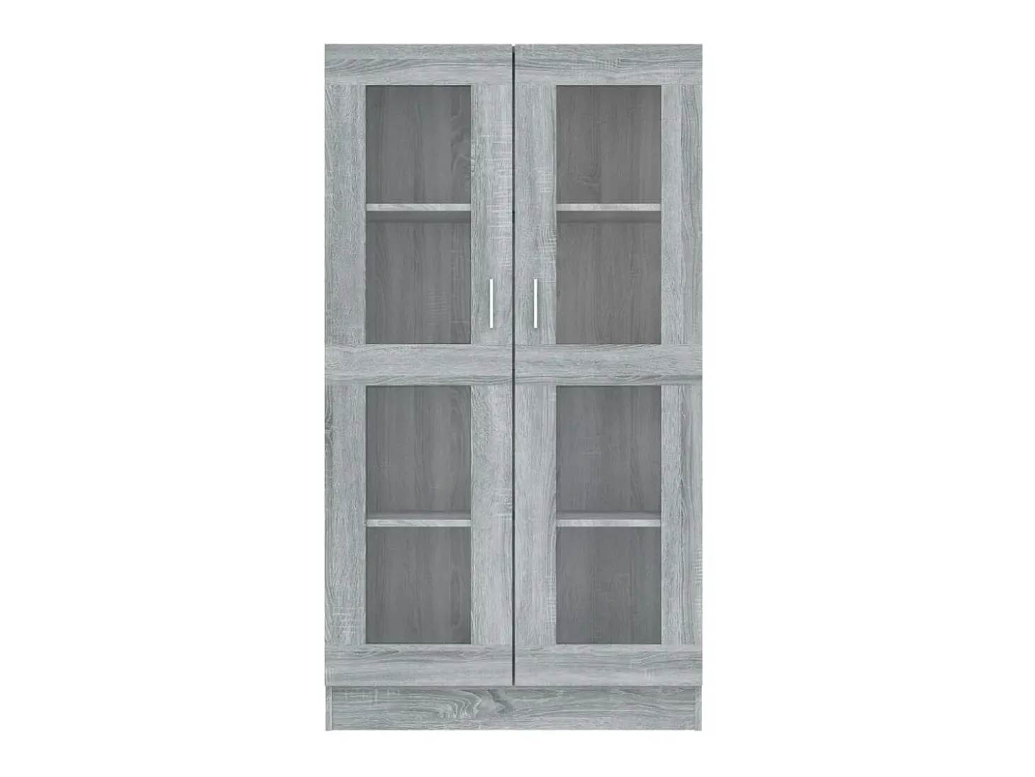 Vitrina madera contrachapada gris Sonoma 82,5x30,5x150 cm ES318072