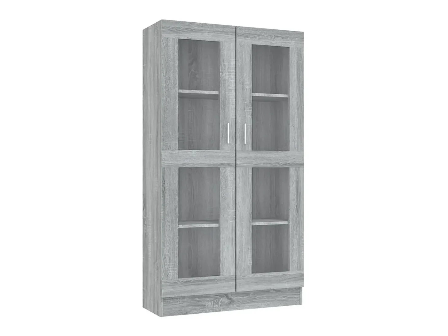 Vitrina madera contrachapada gris Sonoma 82,5x30,5x150 cm ES318072