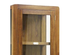 Vitrina Mindy madera maciza 2 puertas 3 cajones Sotchy 50 cm
