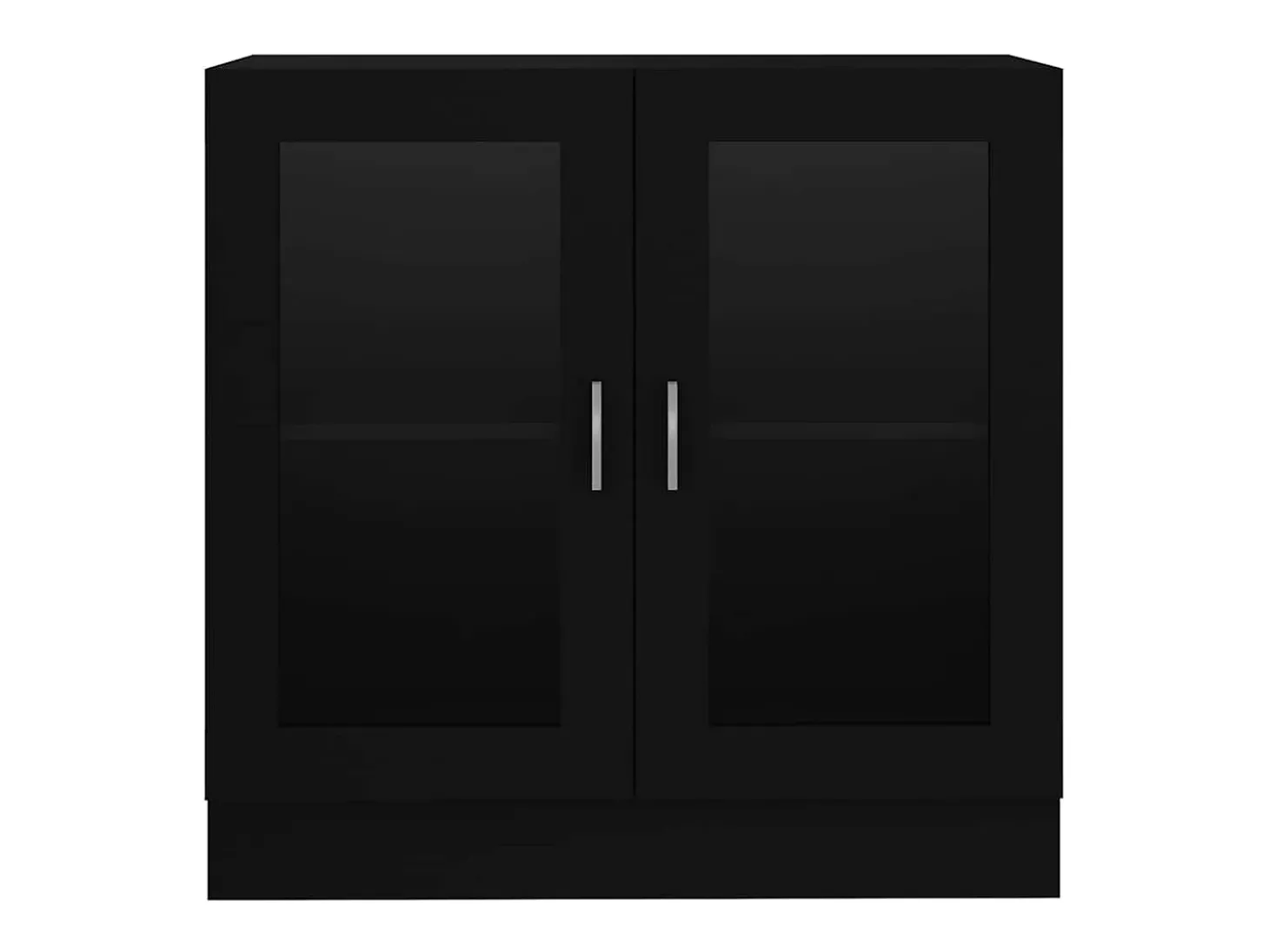 Vitrina negra 82,5x30,5x80 cm Madera de ingeniería