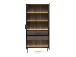 Vitrina, roble Dunin, 91,5 x 194,6 x 39,3 cm
