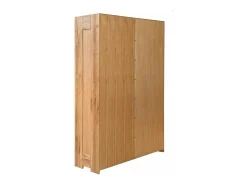 Vitrina roble macizo 2 puertas 3 cajones Nordo 130 cm