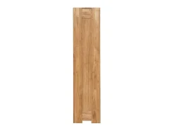 Vitrina roble macizo 1 puerta cristal 2 cajones Nordo 80 cm