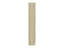 Vitrina roble Sonoma 82,5x30,5x185,5 cm Madera de ingeniería