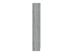 Vitrina Sonoma gris de 82,5 x 30,5 x 185,5 cm, madera de ingeniería