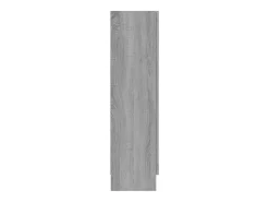 Vitrina Sonoma gris de 82,5 x 30,5 x 115 cm, madera de ingeniería