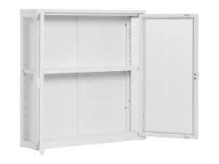 Vitrina Suspendida Brisbane, Blanco, 18x80x80 cm, Kendra Home