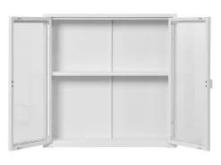 Vitrina Suspendida Brisbane, Blanco, 18x80x80 cm, Kendra Home