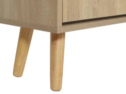 Volquete de ratán para zapatos MCW-M37, aspecto roble