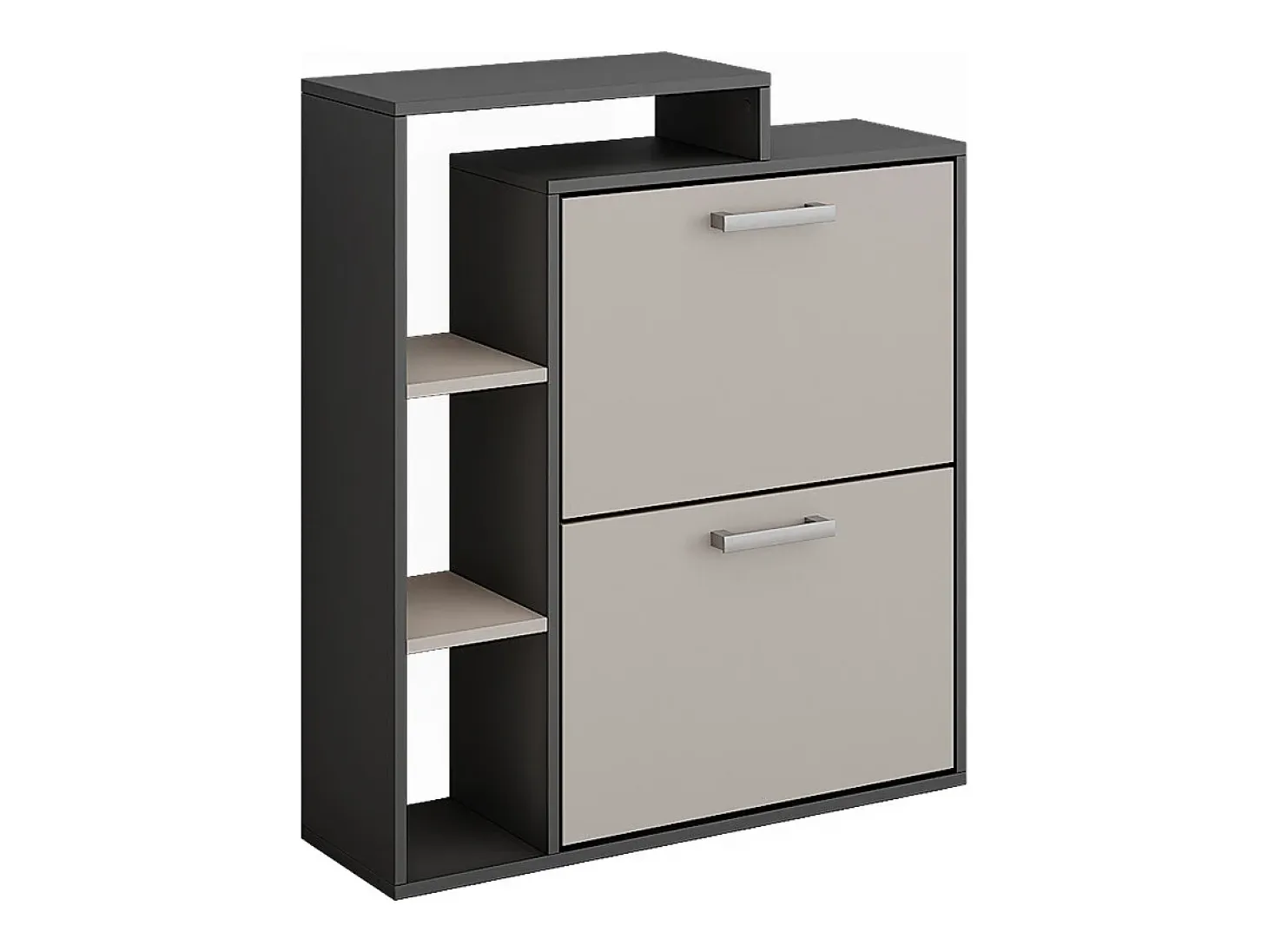 Volquete zapatero antracita/gris 80x24.2x90 orlando