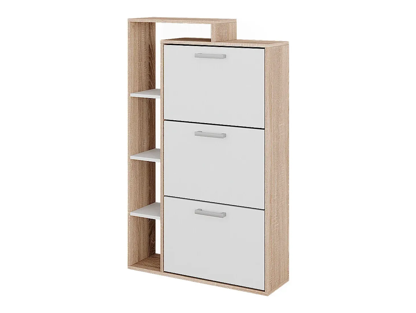 Volquete zapatero blanco/sonoma 80x24.2x128.3 orlando