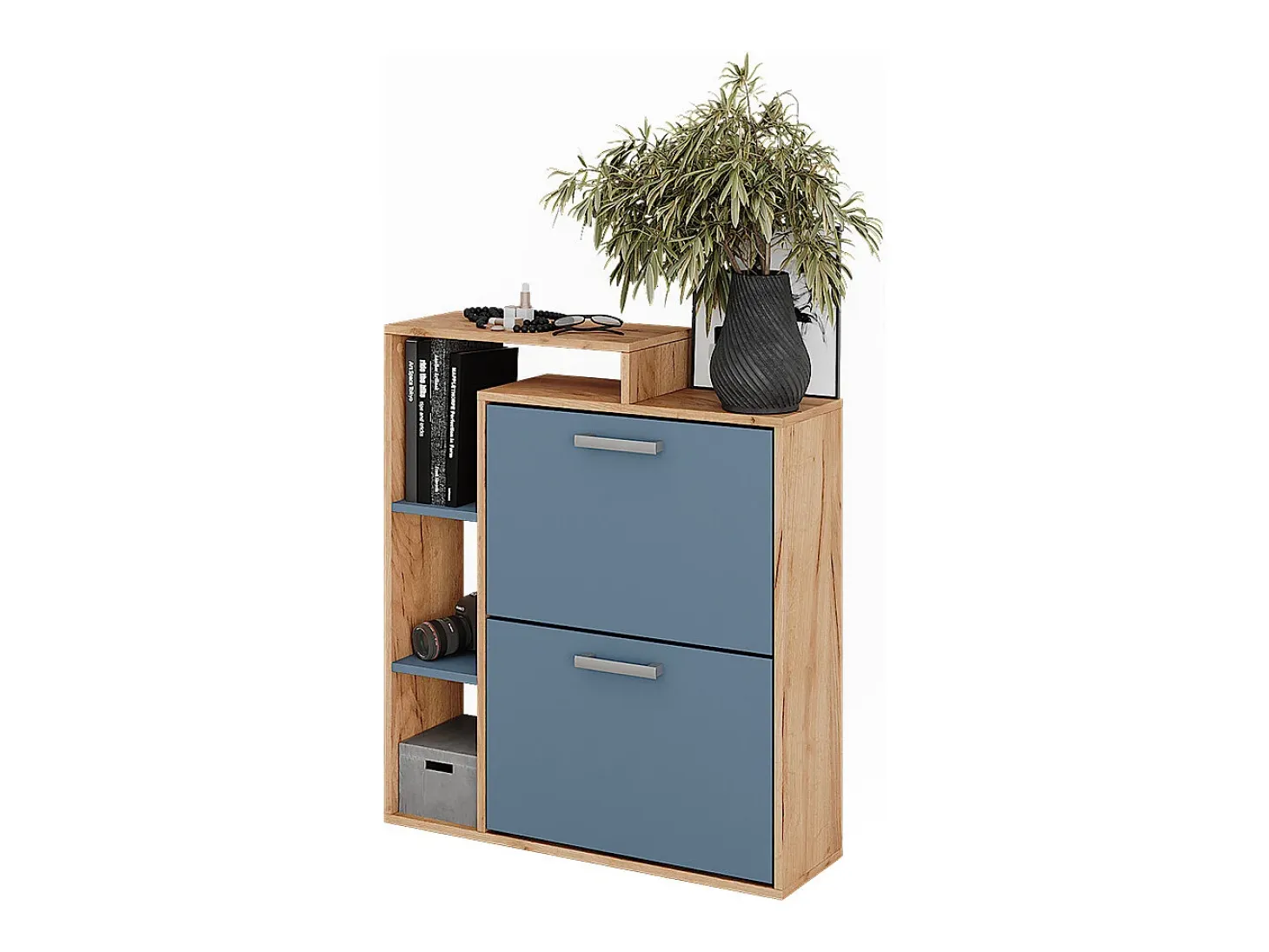 Volquete zapatero goldkraft roble/azul 80x24.2x90 orlando
