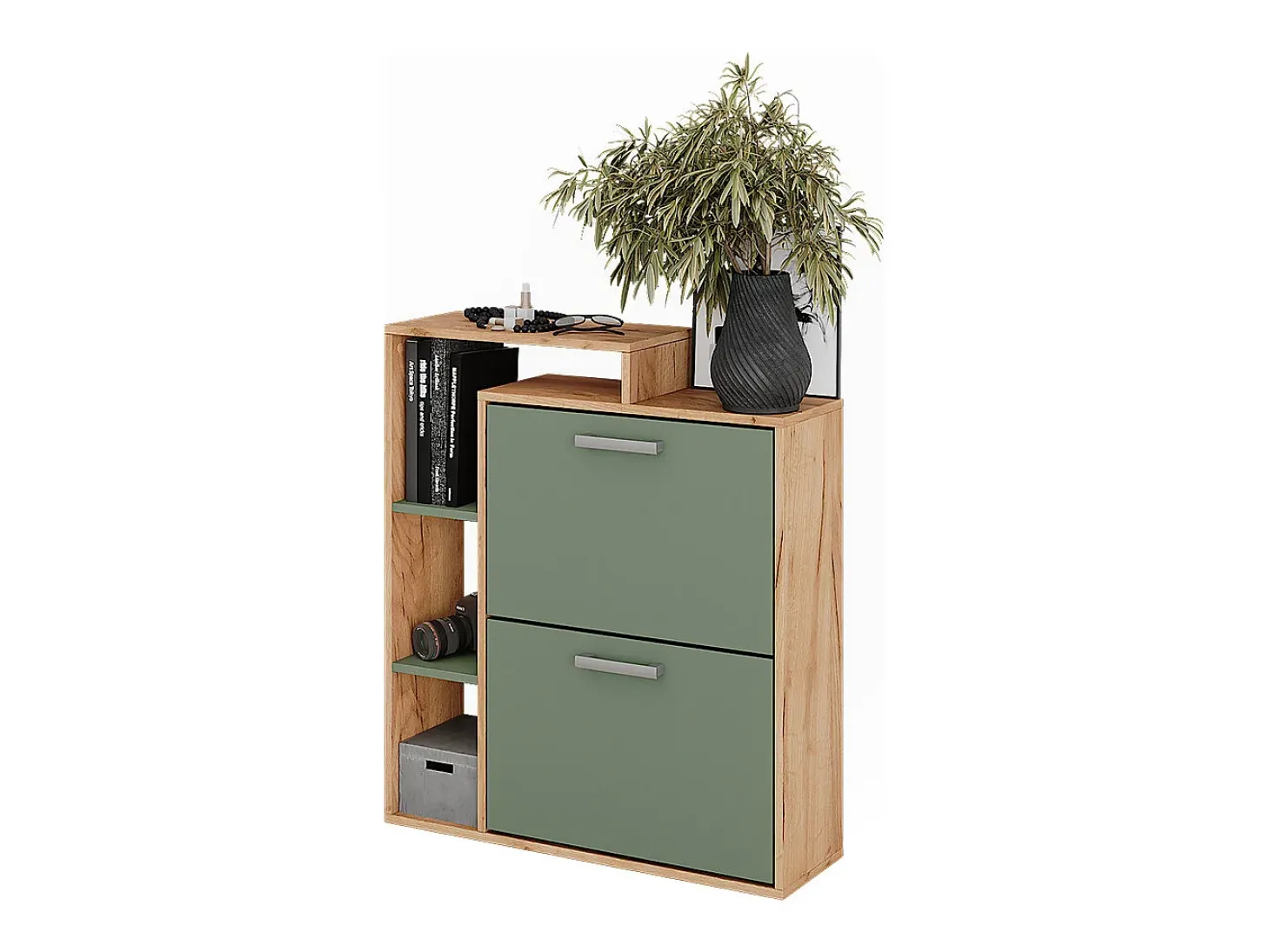 Volquete zapatero goldkraft roble/verde 80x24.2x90 orlando