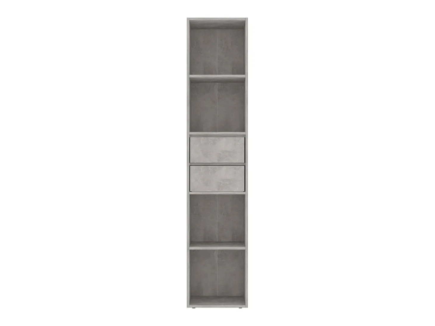 Växjö Estantería madera contrachapada gris hormigón 36x30x171 cm