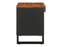 Wyder Mueble de TV madera maciza de acacia 85x33x43,5 cm