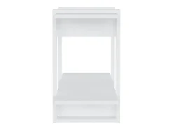 Wylorn Estantería/divisor de espacios blanco brillante 80x30x51 cm
