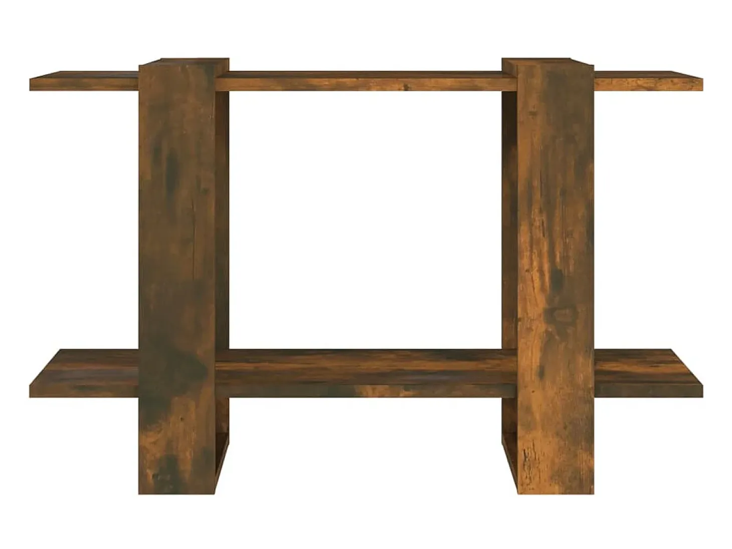 Wylorn Estantería/divisor de espacios color roble ahumado 80x30x51 cm