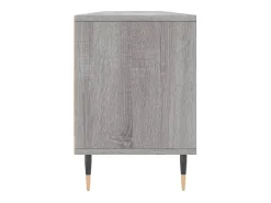 Wyren Mueble para TV madera contrachapada gris Sonoma 150x30x44,5 cm