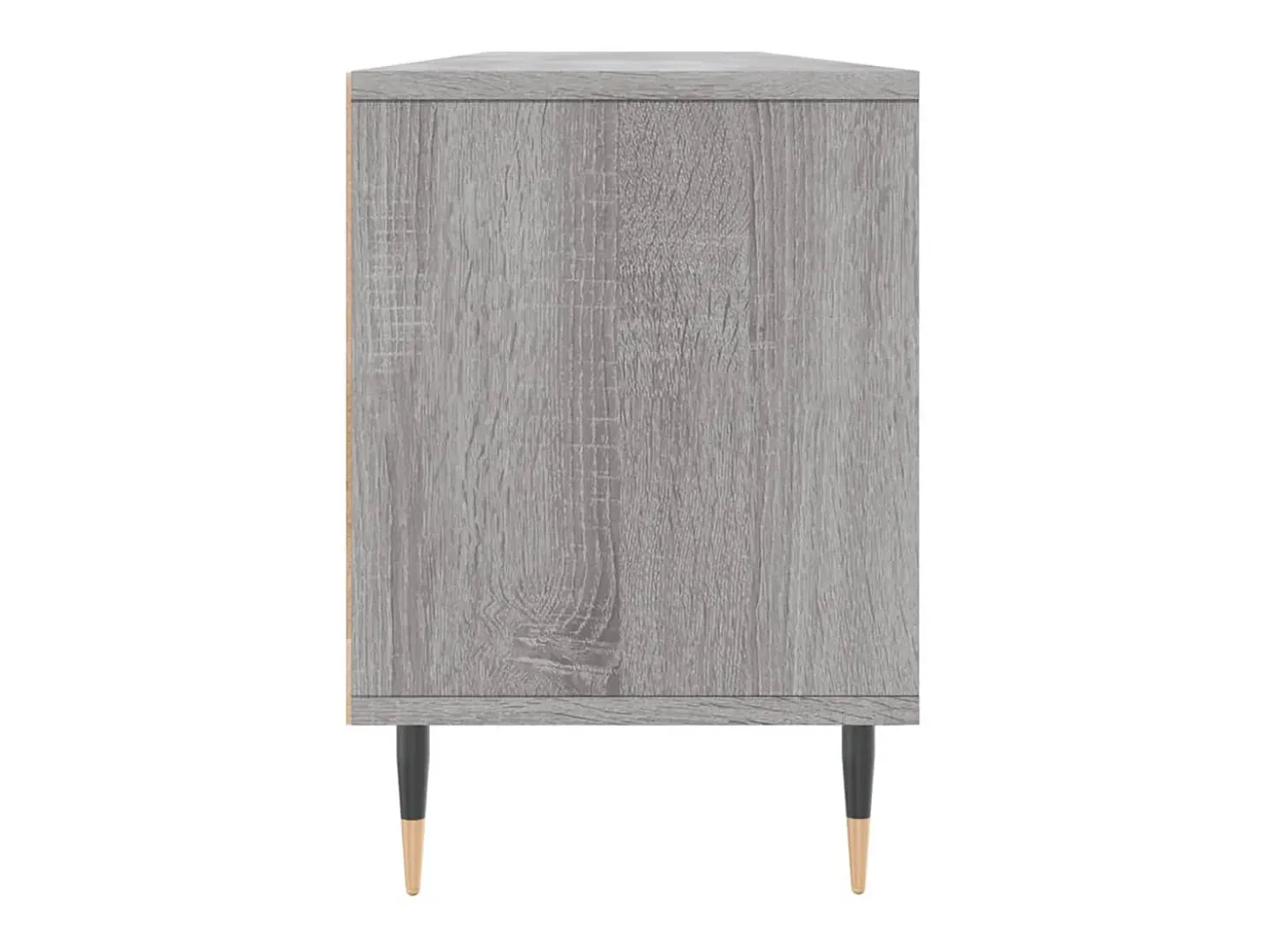 Wyren Mueble para TV madera contrachapada gris Sonoma 150x30x44,5 cm
