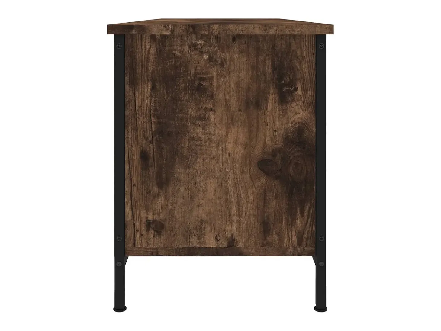 Ypel Mueble para TV madera contrachapada roble ahumado 102x35x45 cm