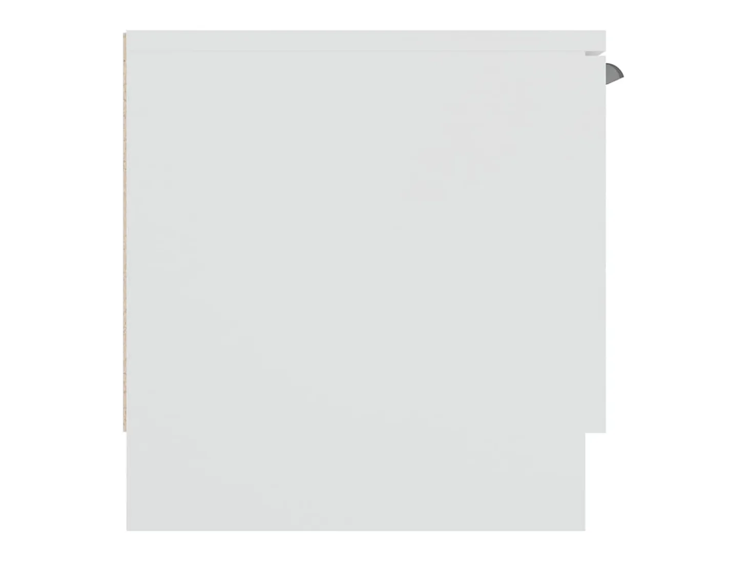Yrnir Mueble de TV madera contrachapada blanco 102x35x36,5 cm