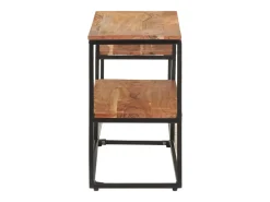 Øyunn Mueble de TV de madera maciza de acacia 180x30x50 cm