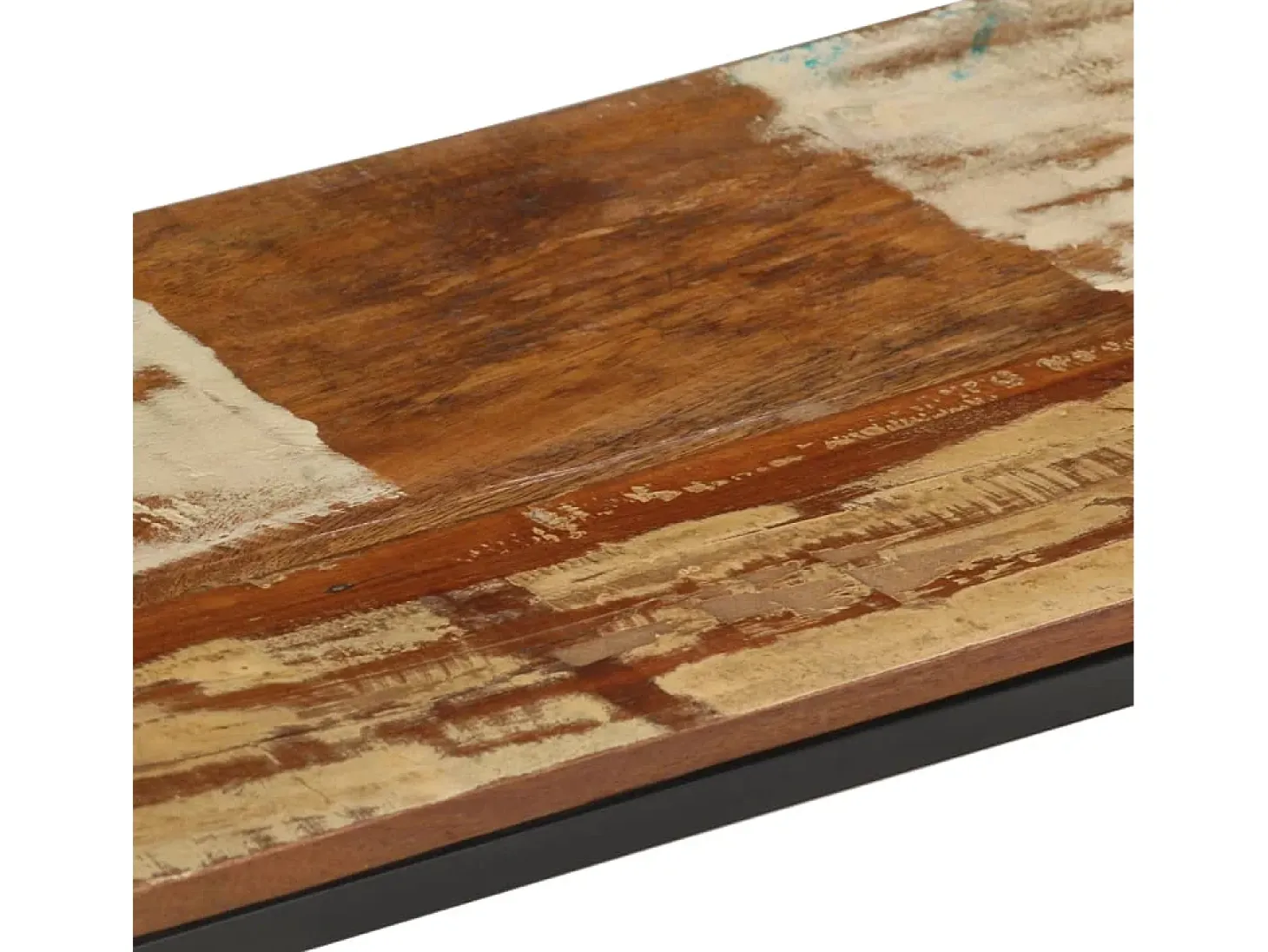 Øyunn Mueble de TV de madera maciza reciclada 180x30x50 cm
