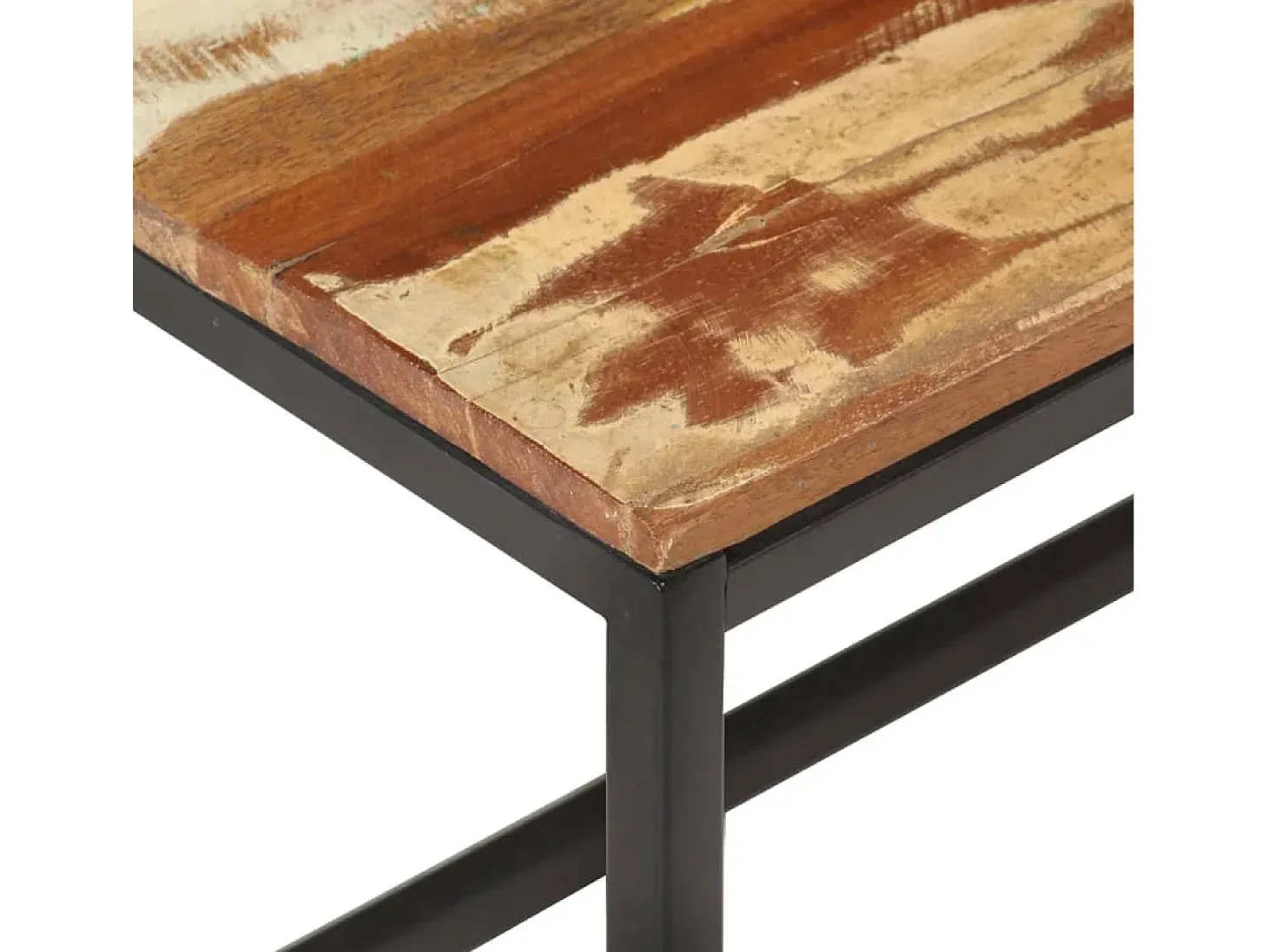 Øyunn Mueble de TV de madera maciza reciclada 180x30x50 cm