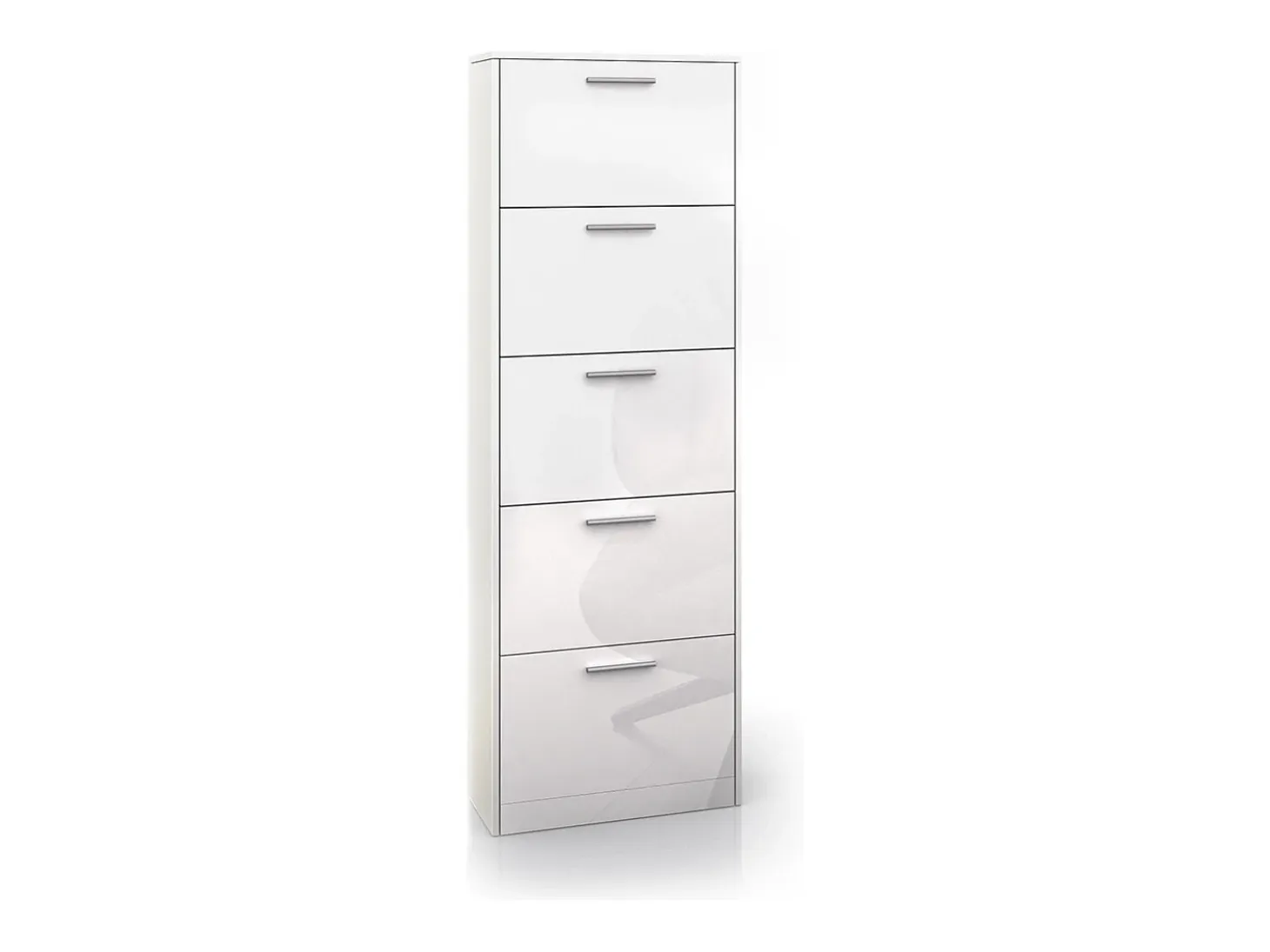 Zapatera abatible blanco alto brillo 59x22x169.5 gizmo