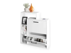 Zapatera abatible blanco 24.5x80x90 orlando