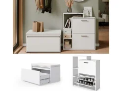 Zapatera abatible blanco 80x39x90 orlando