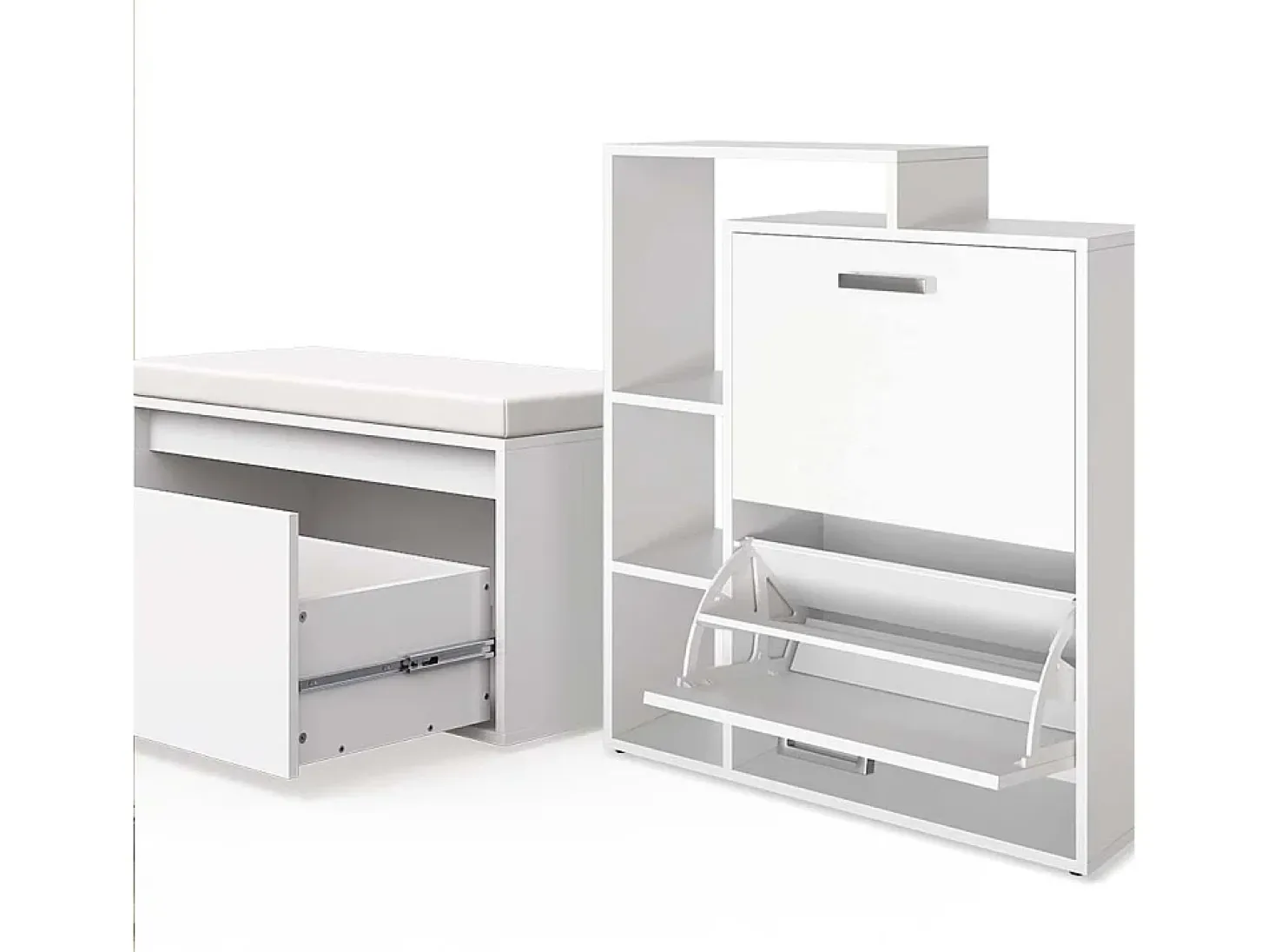 Zapatera abatible blanco 80x39x90 orlando