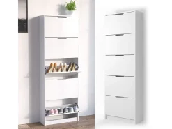 Zapatera abatible blanco 22x59x169 luca