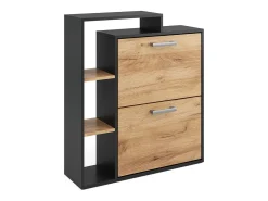 Zapatera abatible oro power roble/antracita 24.5x80x90 orlando