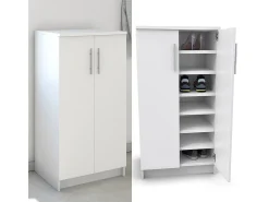 Zapatera blanco 56x40x108 dalia