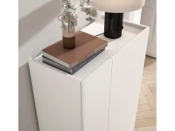 Zapatero - A122cm x L70cm x P35cm blanco - Akra