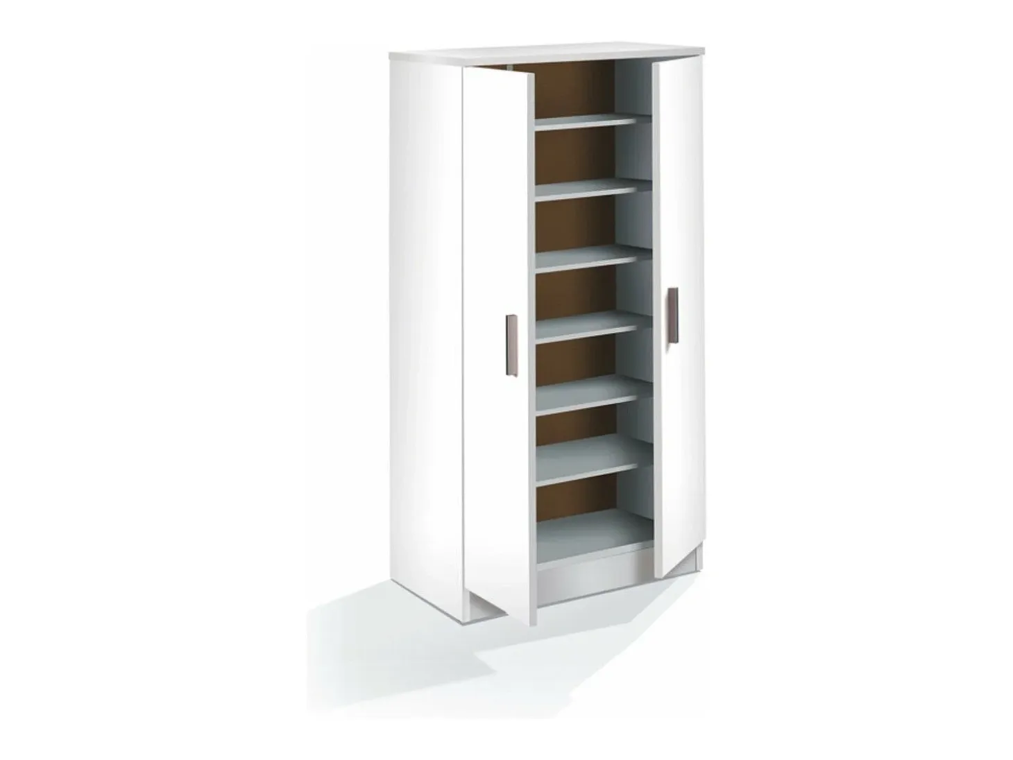 Zapatero 2 puertas 6 estantes - A108 cm