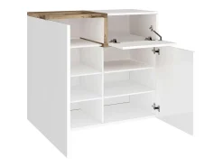 Zapatero 2 puertas 16 pares de zapatos vestíbulo diseño blanco Zet Bata Acero M