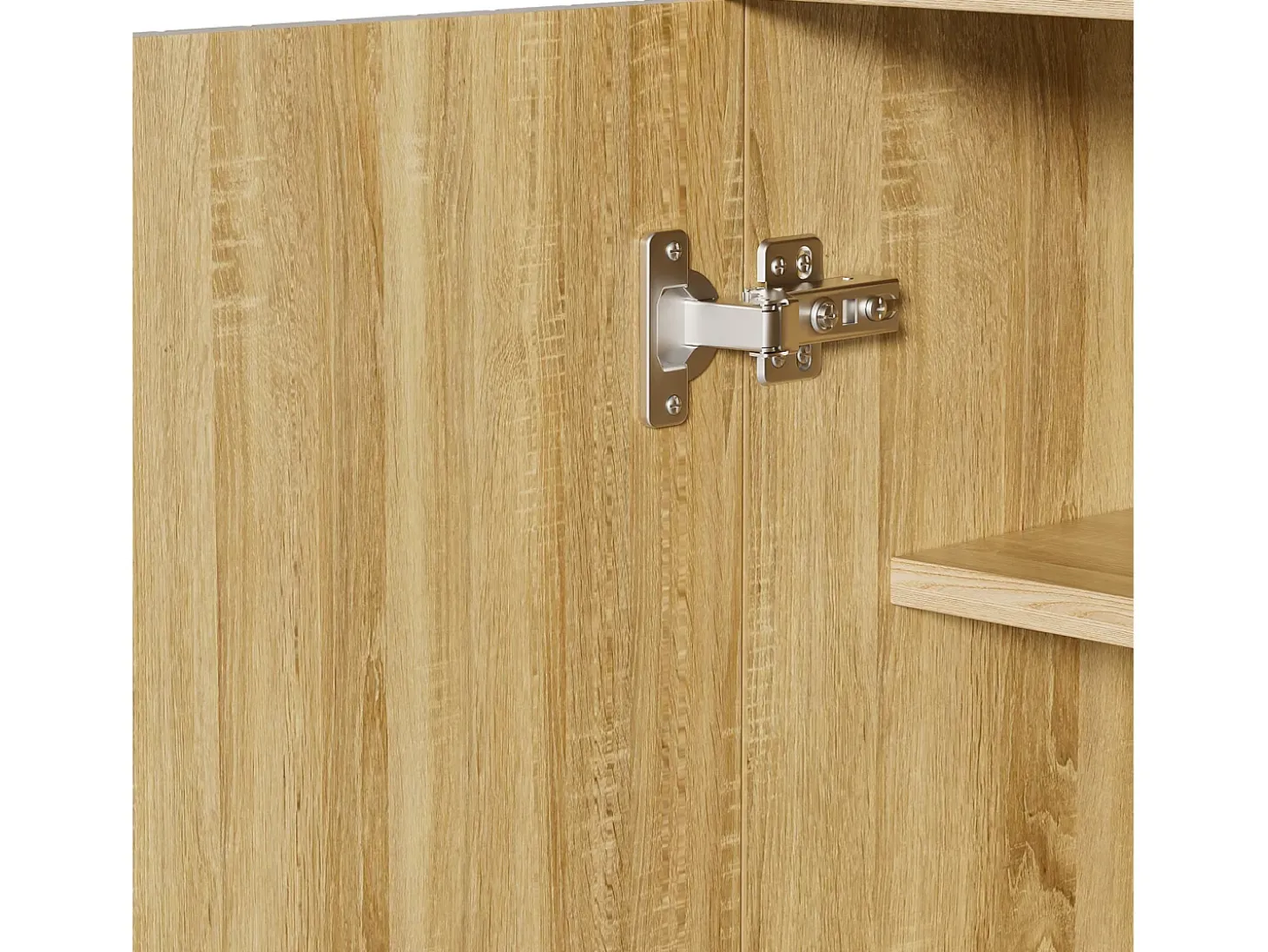 Zapatero 3 puertas - Textura vertical - Color madera