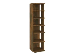 Zapatero 2 uds Roble ahumado 27,5x27x102 cm
