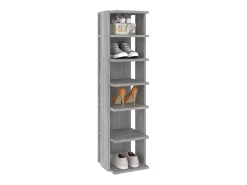 Zapatero 2 uds Sonoma gris 27,5x27x102 cm