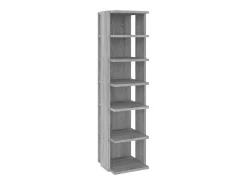 Zapatero 2 uds Sonoma gris 27,5x27x102 cm