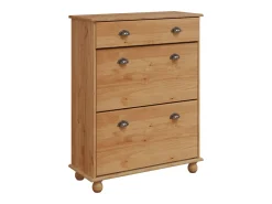 Zapatero 85x35x108 cm en madera maciza de pino