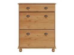 Zapatero 85x35x108 cm en madera maciza de pino
