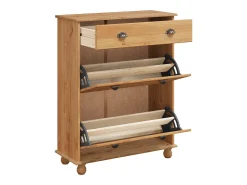 Zapatero 85x35x108 cm en madera maciza de pino