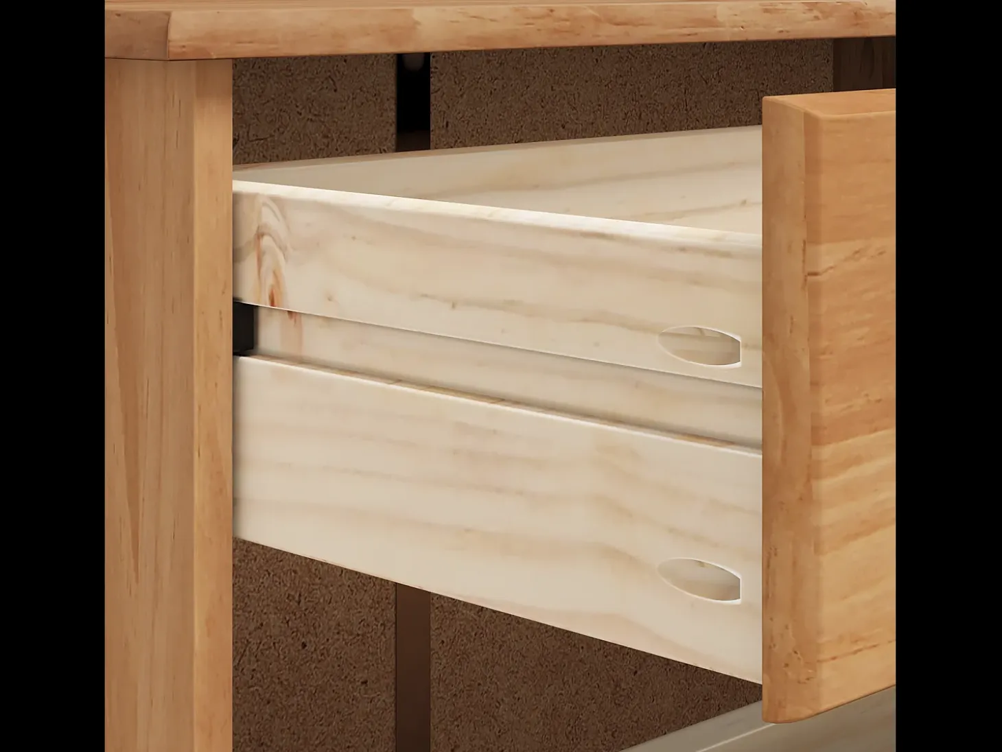 Zapatero 85x35x108 cm en madera maciza de pino