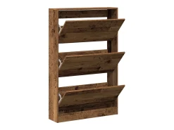 Zapatero antiguo de madera 80x21x125,5 cm en madera de ingeniería